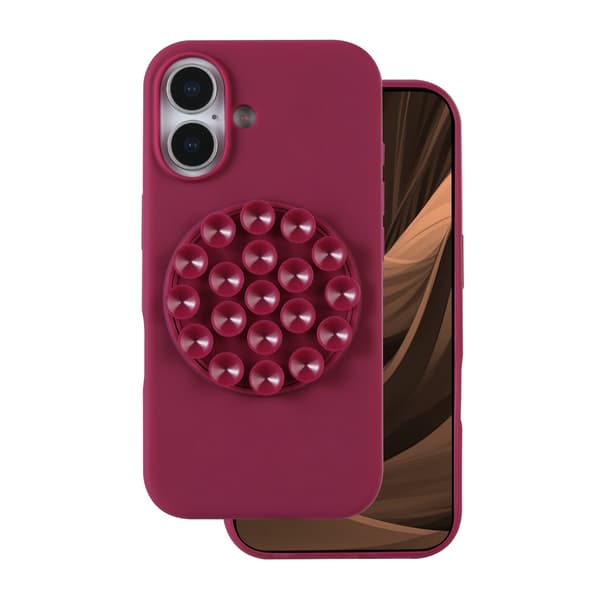 Silicone Stick skal för iPhone 16 maroon