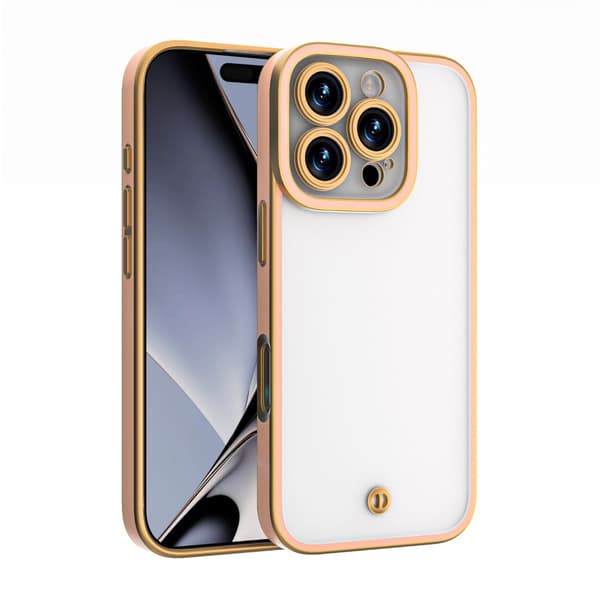 Silky Gold-skal för iPhone 16 6,1\" rosa