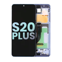OLED-enhet med ram för Samsung Galaxy S20 Plus 5G (Service Pack) (Lila) lila