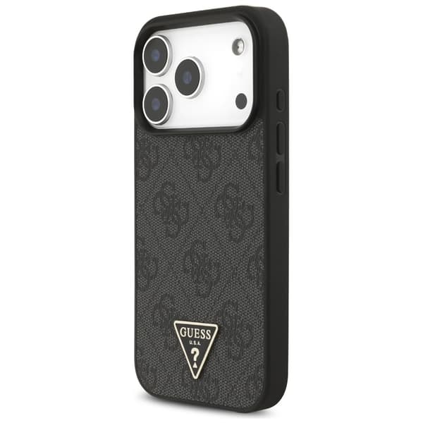 Guess 4G Strap Triangle Logo MagSafe-fodral till iPhone 17 Pro svart