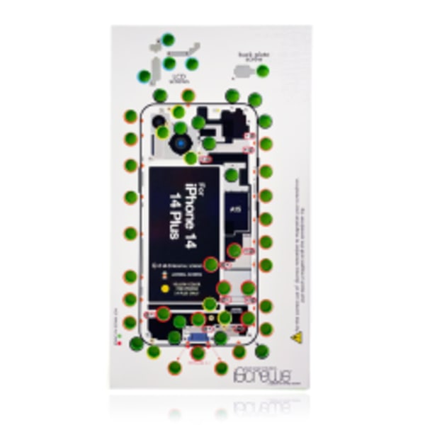 iScrews Positionsmatta för iPhone 14/ 14 Plus (dottorpod)