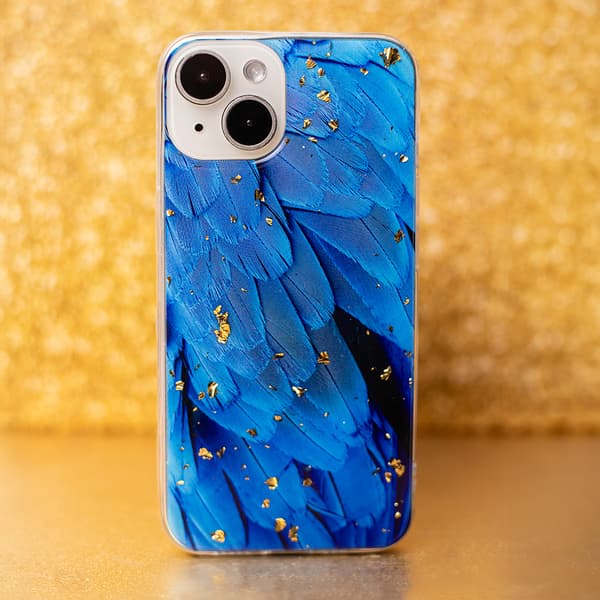 Gold Glam skal för iPhone 11 blå