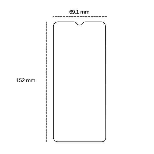 Härdat glas 2,5D för Xiaomi Redmi Note 7