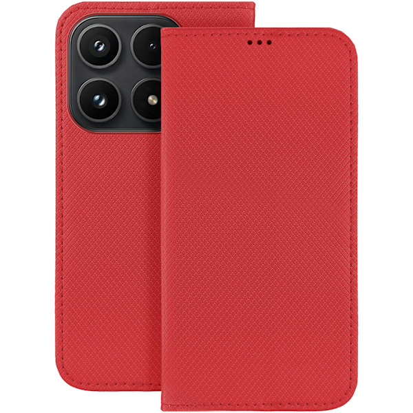 Smart Magnetfodral för Xiaomi 17 röd