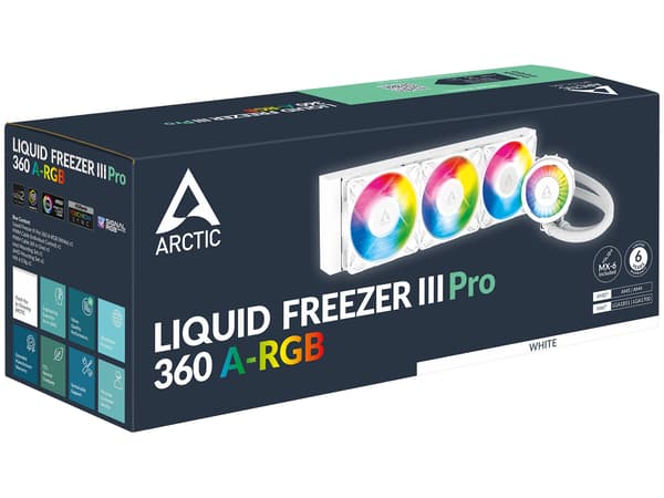 Arctic Liquid Freezer III Pro 360 A-RGB Intel/AMD Vandköler vit vit