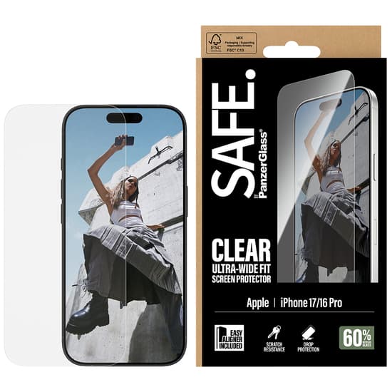 SAFE. by PanzerGlass Skärmbeskytter iPhone 17, iPhone 16 Pro