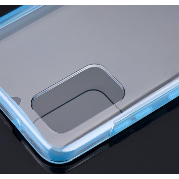 Edessä ja takana silikonikotelo Samsung S20 plus siniselle "Blue"
"Blå"
