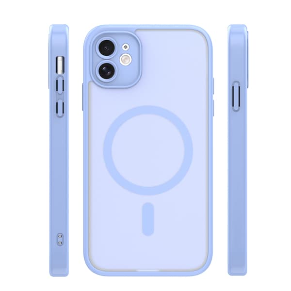 Mag Matt skal för iPhone 11 ljusblå camera protection blå