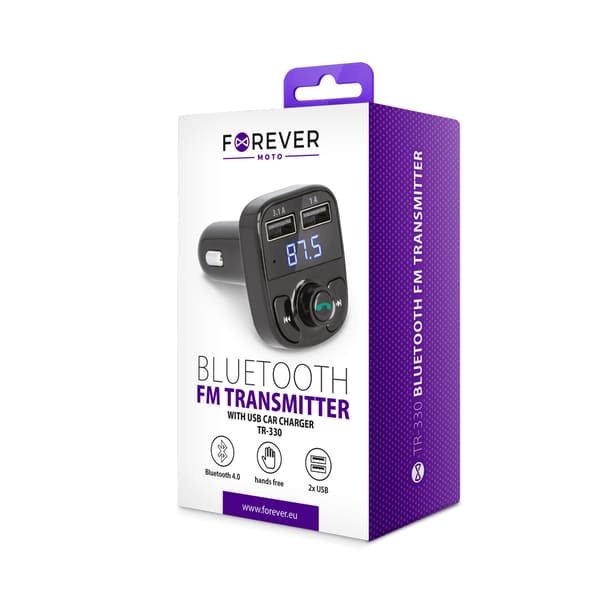 Forever FM-sändare BT TR-330 svart svart