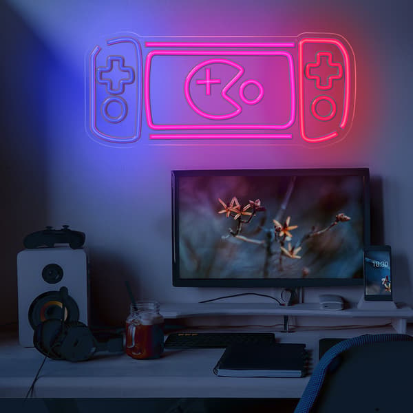 Neon PLEXI LED SPELKONSOL flerfärgad FPNE27 Forever Light