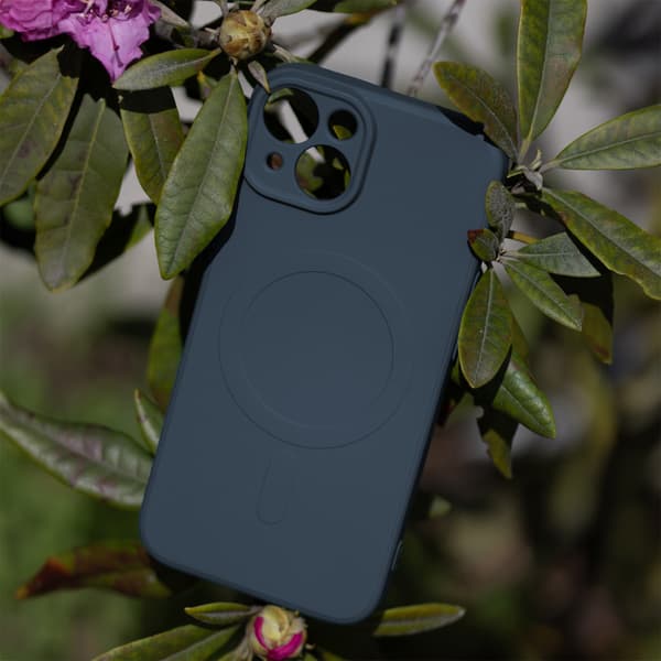 Simple Color Mag skal för iPhone 15 marinblå blå