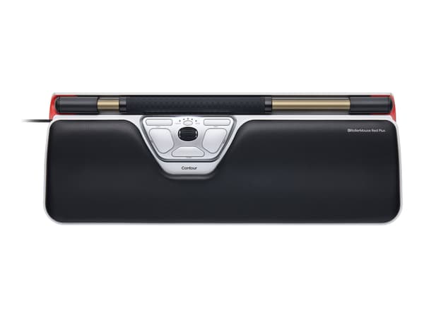 Contour RollerMouse Red Plus svart Silver Central pegeenhed svart