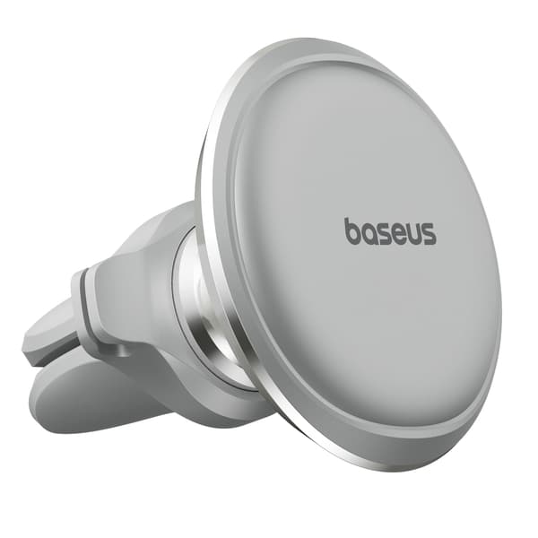 Baseus bilhållare magnetisk med kabelklämma silver ny2 luftventil