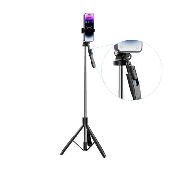 XO selfiepinne Bluetooth stativ SS15 svart 180cm svart