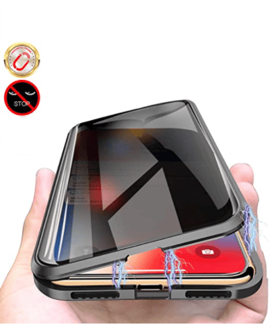 Sekretessskydd metallfodrall till iPhone 13 mini svart
