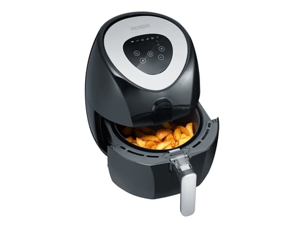 SEVERIN FR 2430 Airfryer 1.5kW Börstet rustfrit stål/svart svart