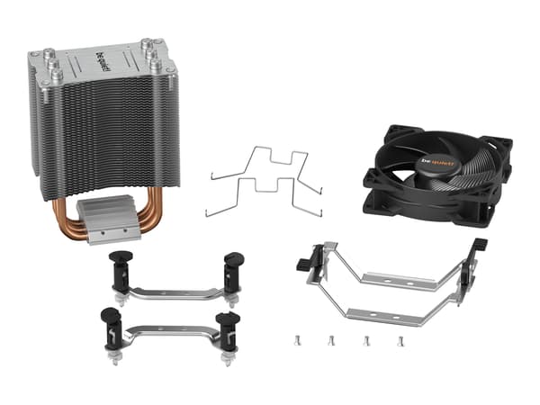 be quiet! Pure Rock Slim 2 Processor-köler 1-pack svart Silver 92 mm