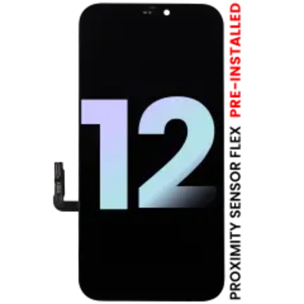 OLED-enhet med närhetssensorflex förmonterad för iPhone 12 (Service Pack)