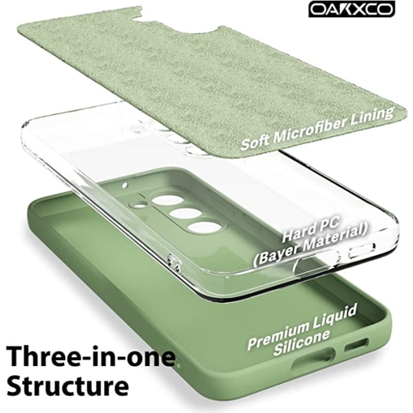 silcon fodral för Samsung  S23 ultra mörkgrön grön
