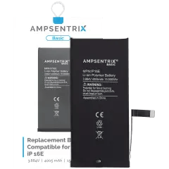 Ersättningsbatteri för iPhone 16e / 17e (AmpSentrix Basic)