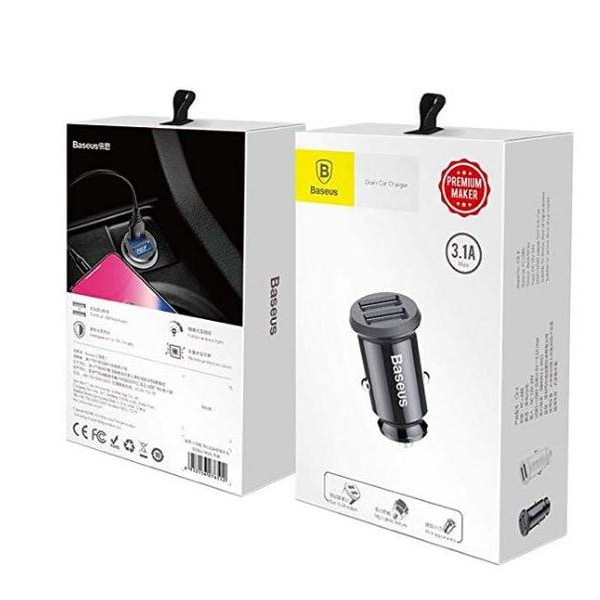Baseus Billaddare, Mini Portable 3.1A Dual USB