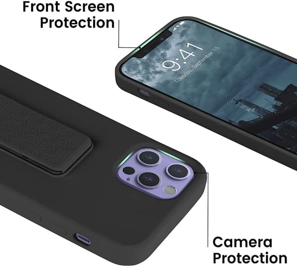Handrem Metall stativfodral för iphone 13 mini svart