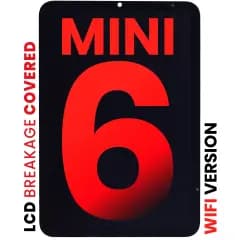 LCD-enhet med digitizer för iPad Mini 6 (2021) (endast WiFi-version) (Aftermarket Pro: XO7) (svart)