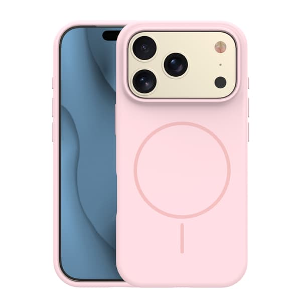 Silikon Thin Mag skal för iPhone 17 Pro / 18 Pro ljusrosa