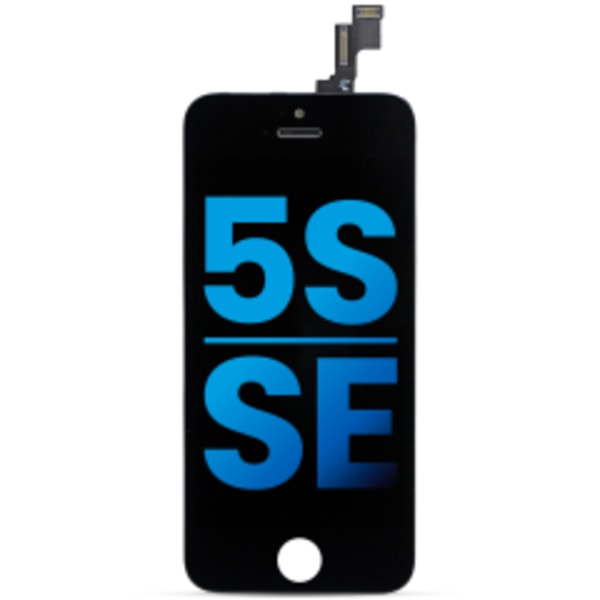 LCD-enhet för iPhone 5S / SE (2016) (Eftermarknad) (Svart)