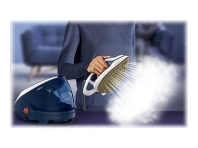 Tefal Pro Express Protect GV9221 Dampstrygejern 2600W Blå vit vit
