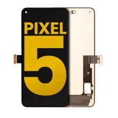 OLED-enhet utan ram för Google Pixel 5 (renoverad) (alla färger) svart