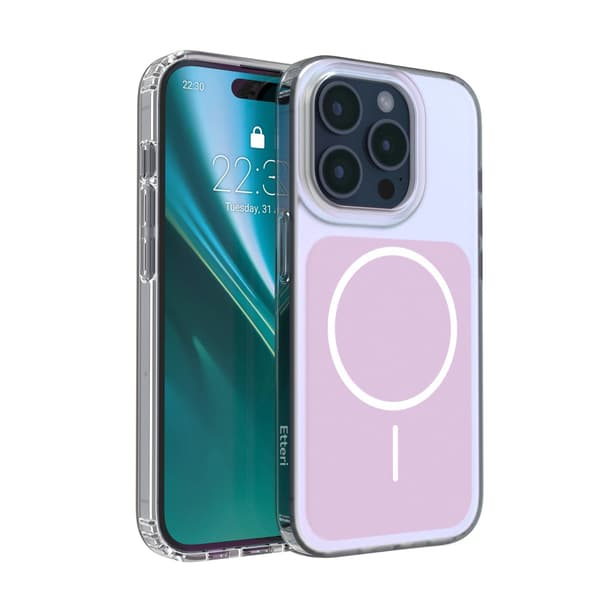 Etteri Hidden Pearl skal för iPhone 15 Pro rosa rosa