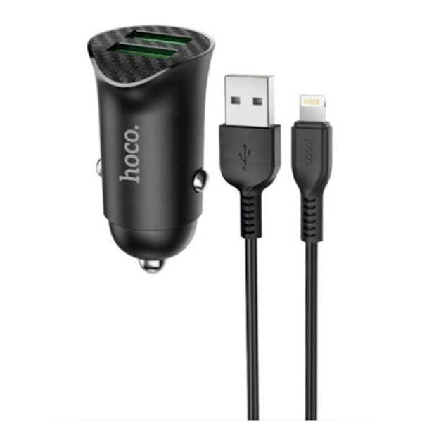 HOCO Billaddare - 42W 3x USB PD 3.0 + Type -C Z35 svart