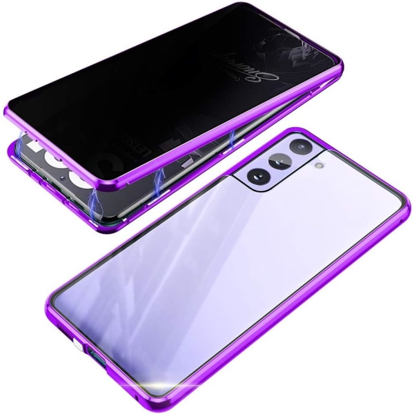 Sekretess dubbelt magnetiskt skal Samsung S21plus lila lila