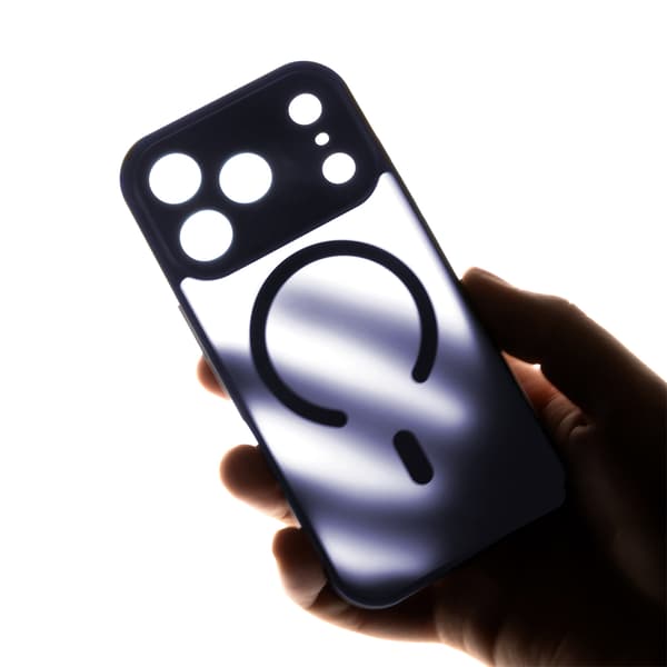 Mag Matt skal för iPhone 16 Pro Max ljusblå kameraskydd