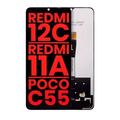 LCD-enhet utan ram för Xiaomi Redmi 12C / Redmi 11A / Poco C55 (Eftermarknad Plus) (Alla färger)