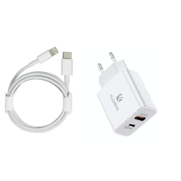 1m USB  typ C till ligthing-laddningskabel +18W laddare