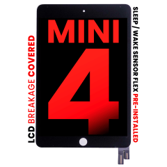 LCD-enhet med digitizer för iPad Mini 4 (Eftermarknad Pro: XO7) (Svart)