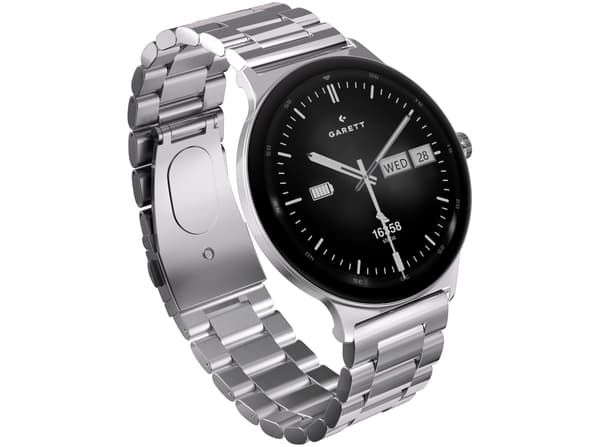 Garett Quantum 43 mm Silver SmartWatch