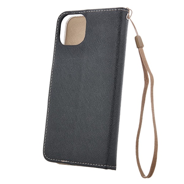 Smart Fancy etui til Samsung Galaxy A16 sort-guld black