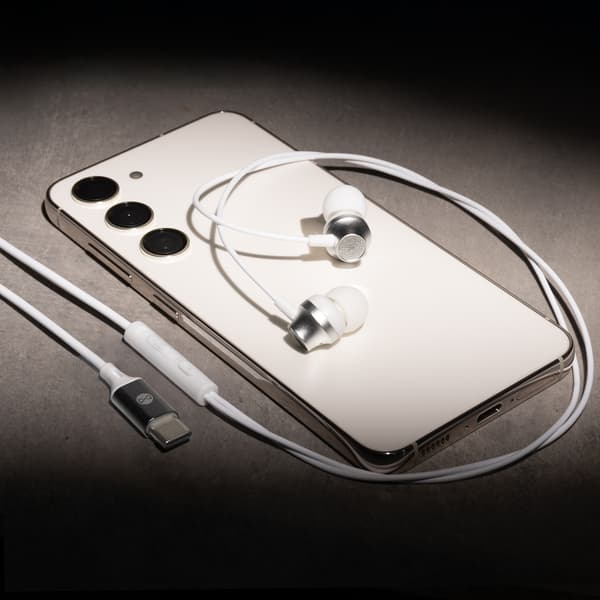 Forever trådbundna hörlurar EP-02 USB-C vit
