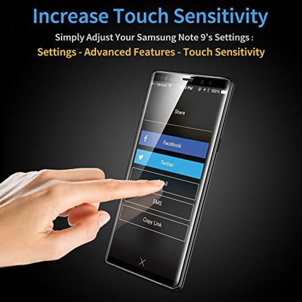 2 kpl Nano-kalvofolio Samsung S9 plus -puhelimelle