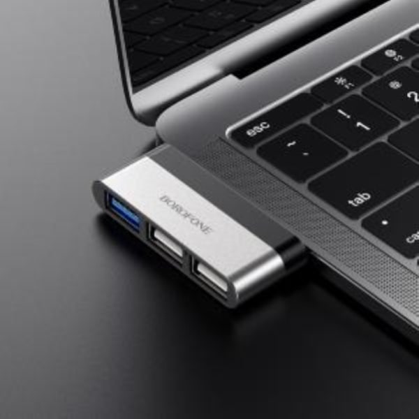 USB-hubb Borofone DH2, aluminium, Type-C till HDMI,
