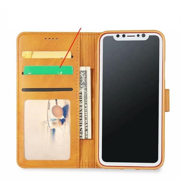 Lyxigt läderplånbok för iPhone 11 pro max mörkbrun "Dark brown"
"Mörkbrun"