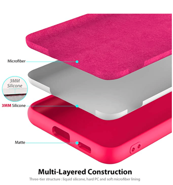 Mjukt Silikonfodral till Samsung S21rosa