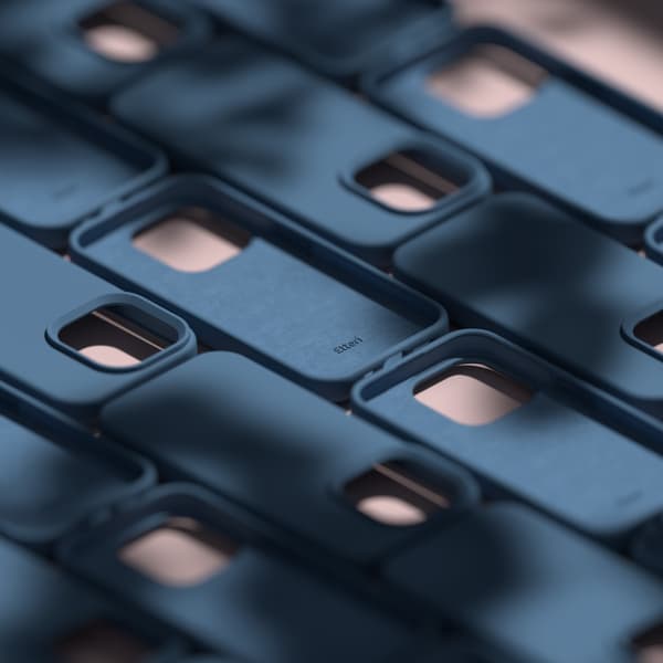 Etteri Silikonskal för iPhone 15 Pro 6,1\" mörkblå