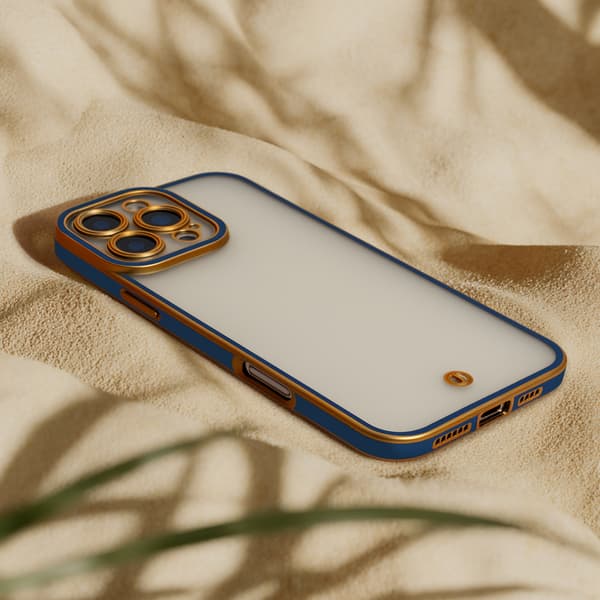 Silky Gold skal för iPhone 12 6,1\" blå