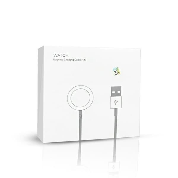 Magnetisk laddningskabel för Apple Watch - Vit, Telcon