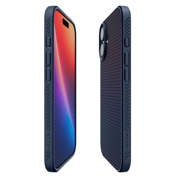 Spigen Liquid Air-skal till iPhone 17 Marinblå
