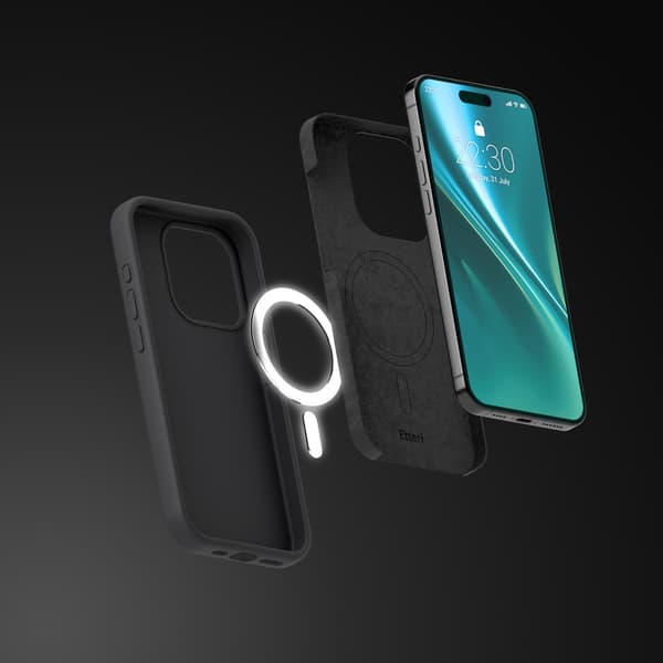 Etteri Silikon Mag skal för iPhone 12 / 12 Pro svart